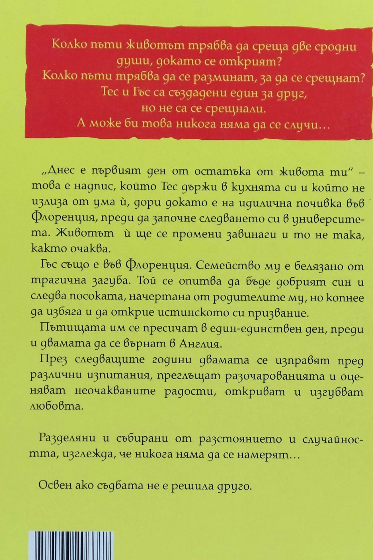 Липсваш ми - Кейт Ебърлин - задна корица