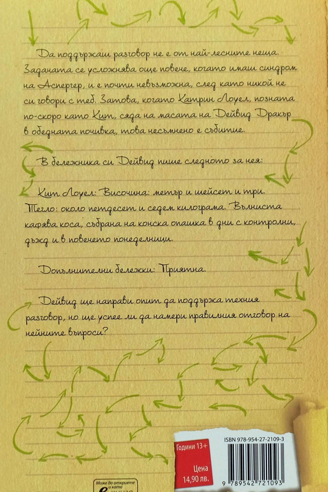 Какво да кажа в отговор - Джули Бъксбаум - задна корица