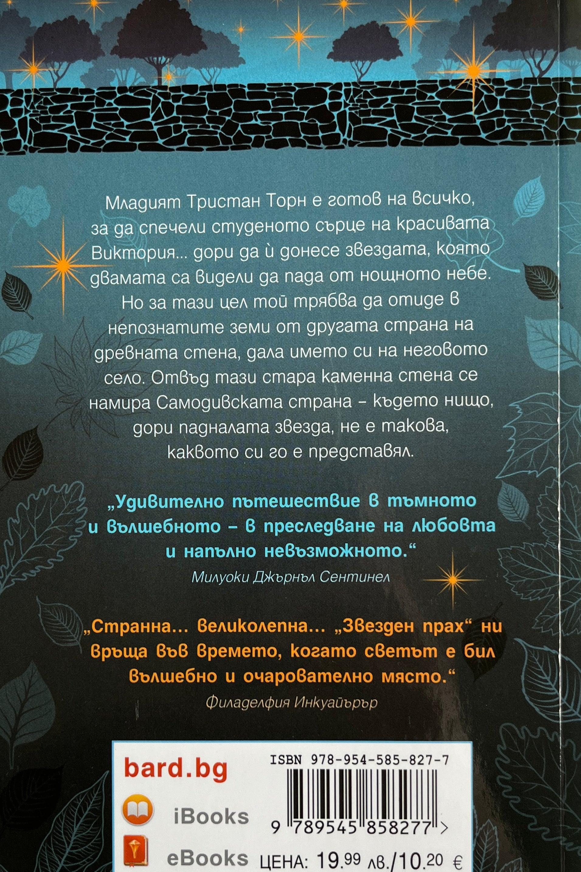 Звезден прах - Нийл Геймън - задна корица