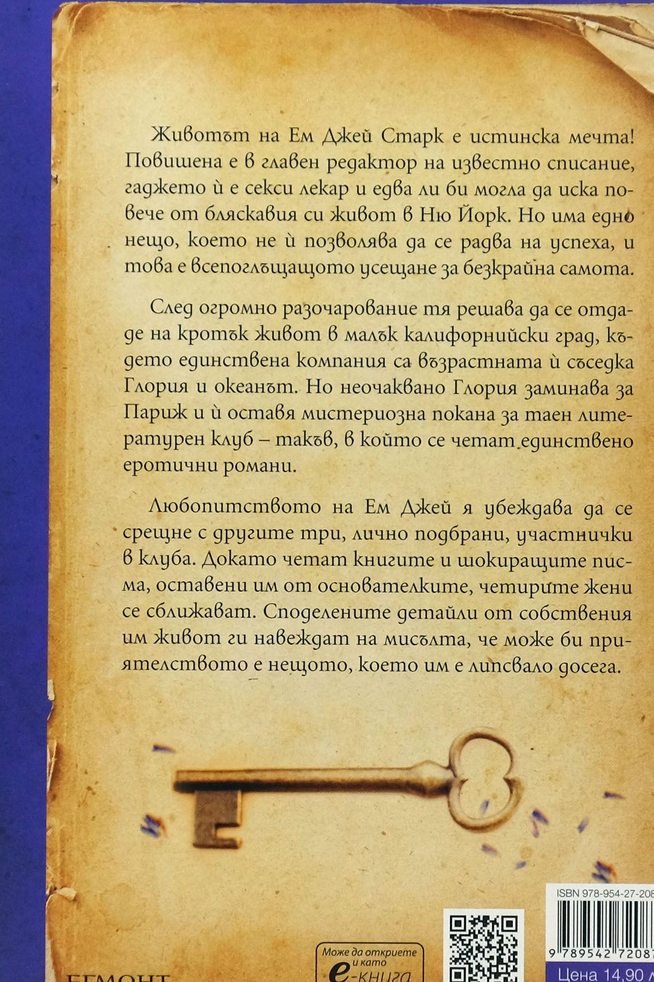 Клуб "Мръсни книги" - Лизи Харисън - задна корица