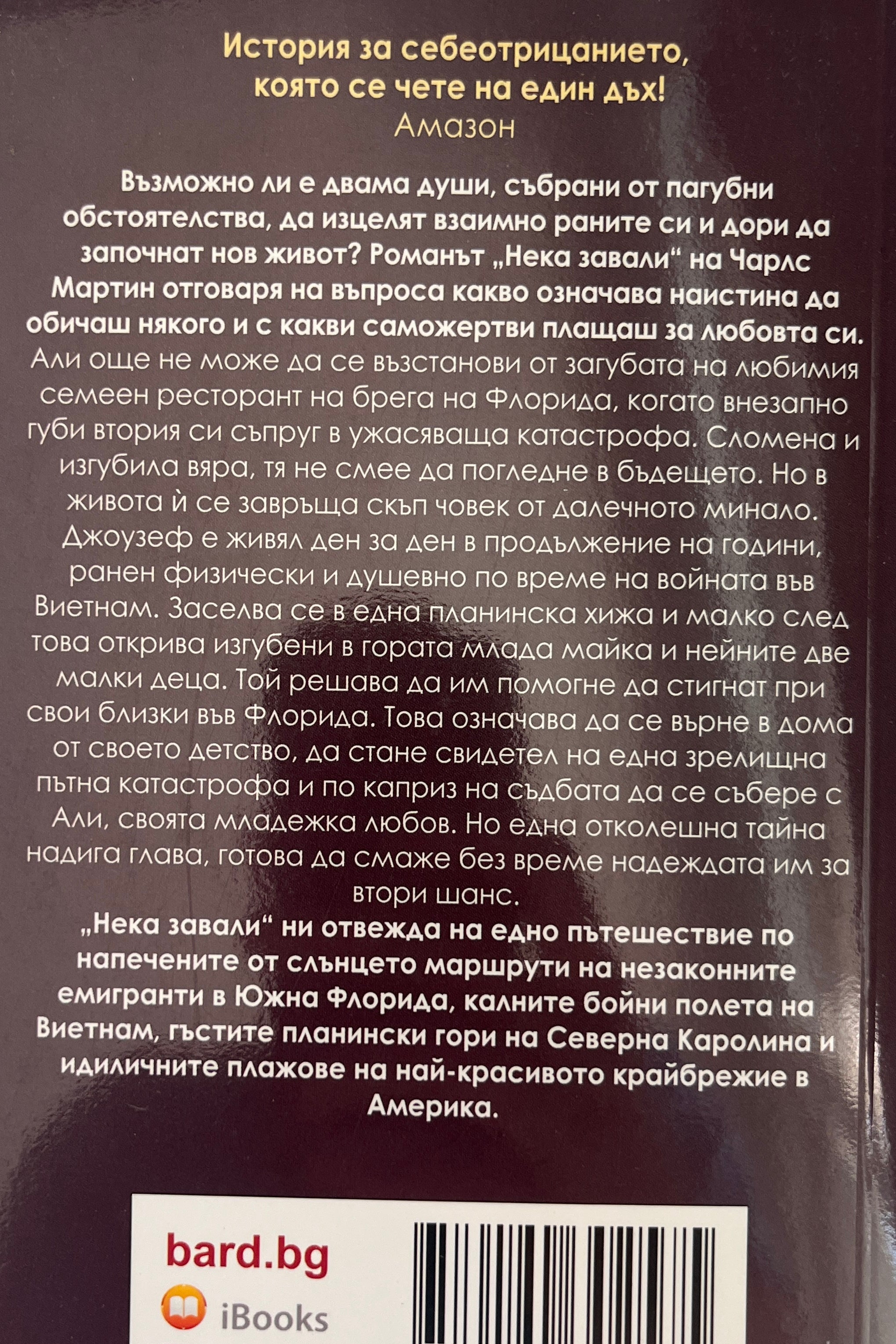 Нека завали - Чарлс Мартин - задна корица