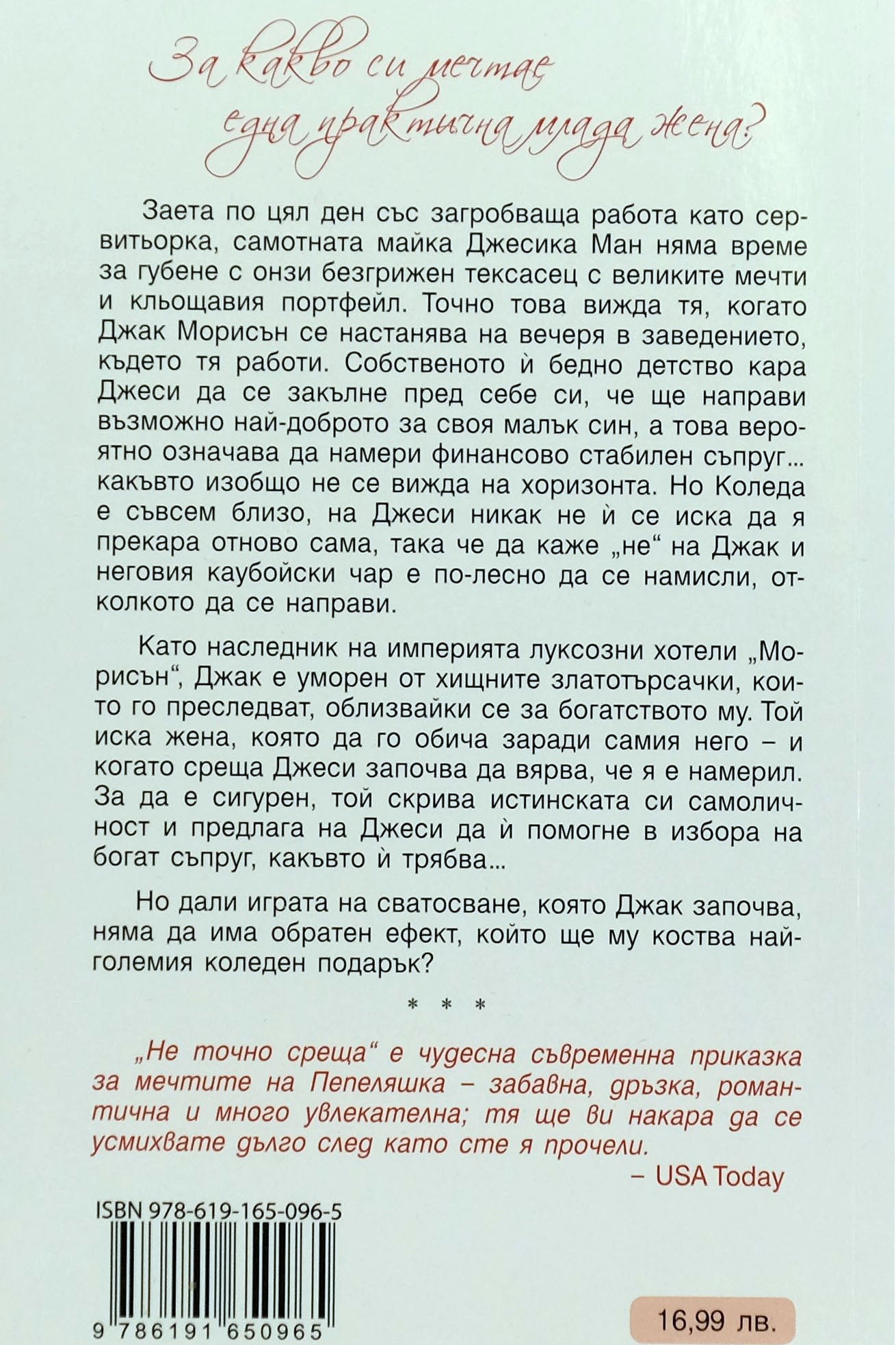 Не точно среща - Катрин Байби - задна корица