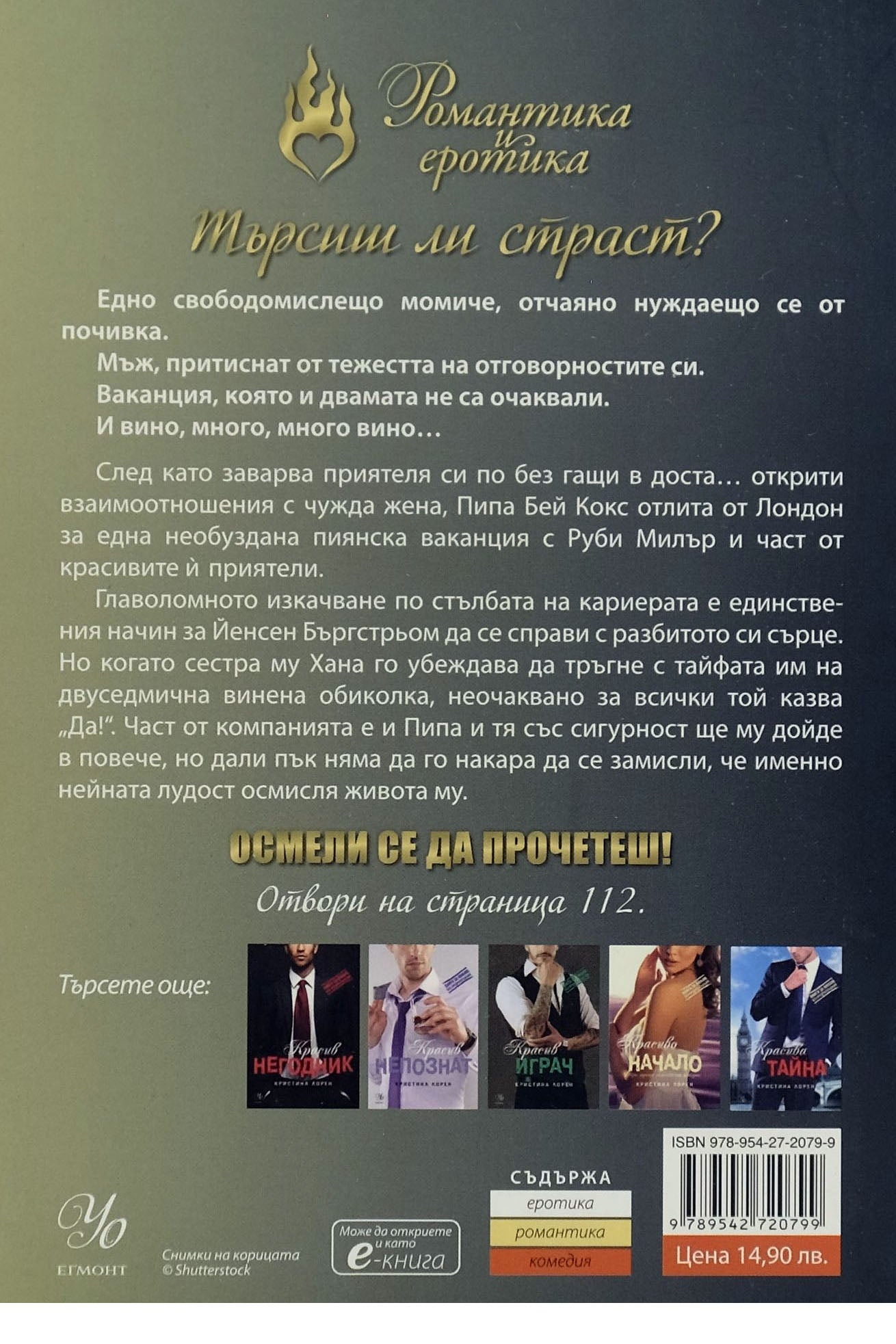 Красиво момче - Кристина Лорен - задна корица